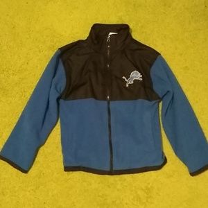 NFL Detroit Lions fleece zip up  jacket